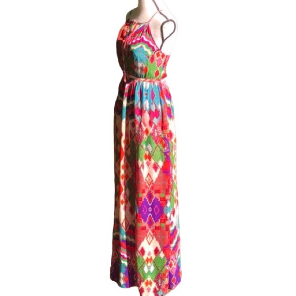 ANTHRO MAEVE ‘TARANA’ MULTI COLOR PRINT MAXI DRESS - Picture 7 of 8